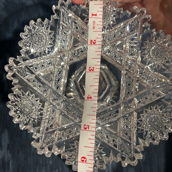 American Brilliant Period Crystal Glass Decorative Piece - Picture 4 of 5